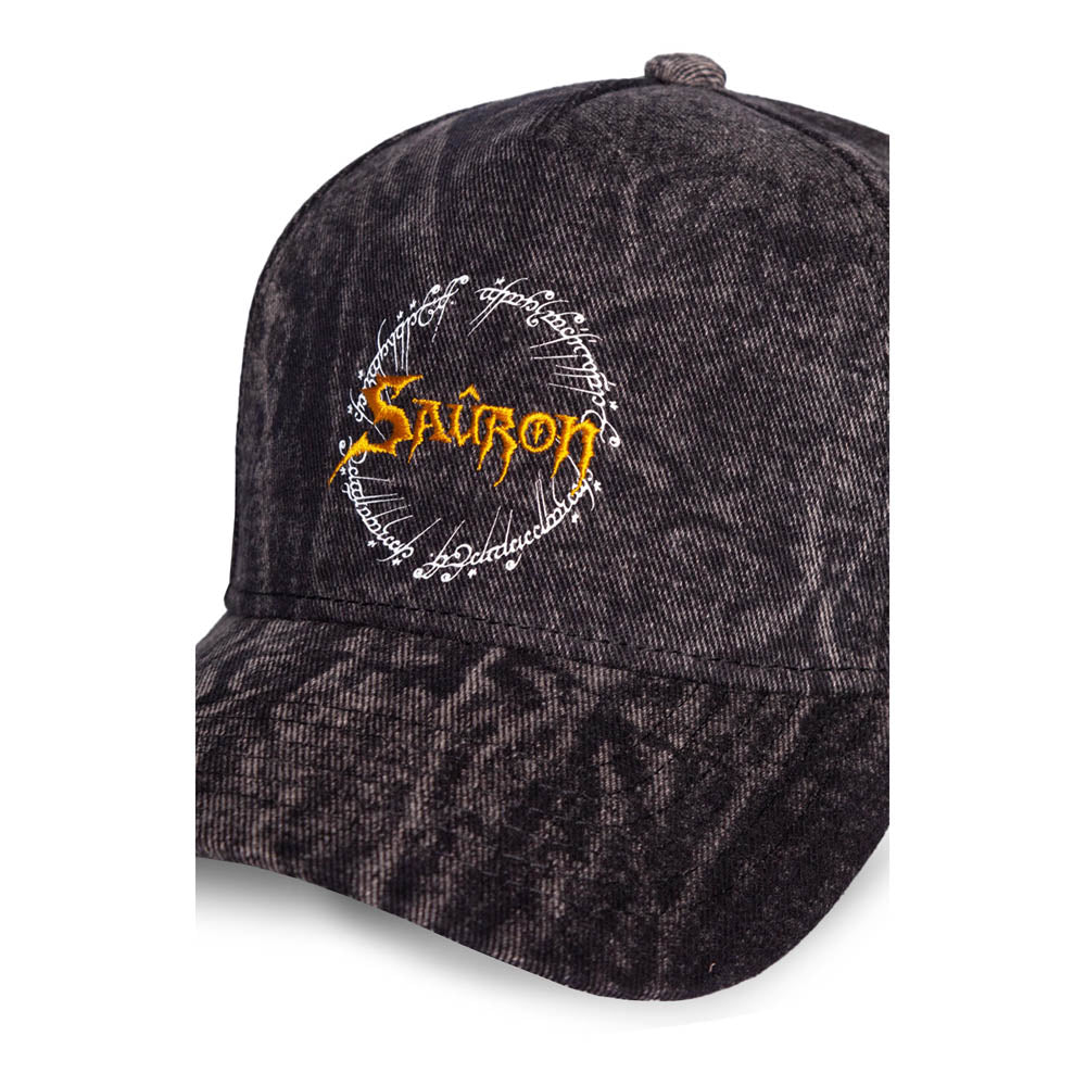 Lord of the Rings Sauron Logo Acid Wash Adjustable Cap
