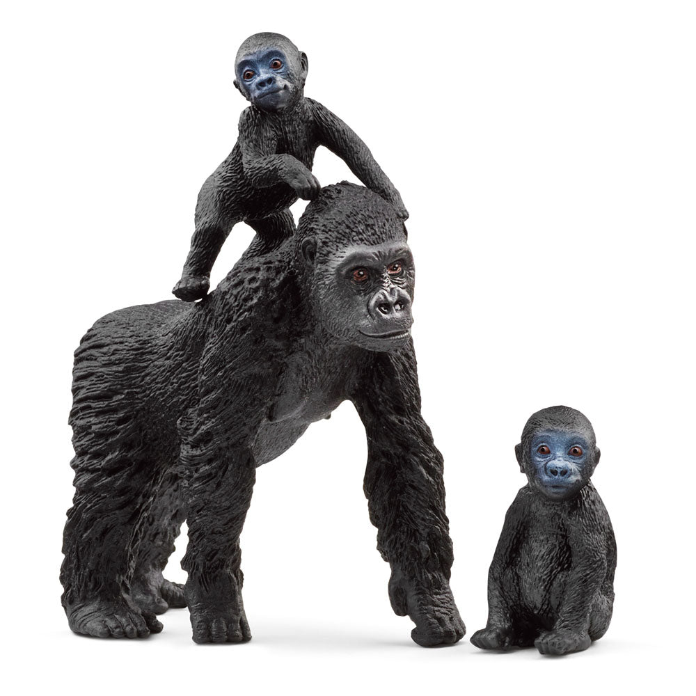 Schleich Wild Life Gorilla Family Toy Figure Set