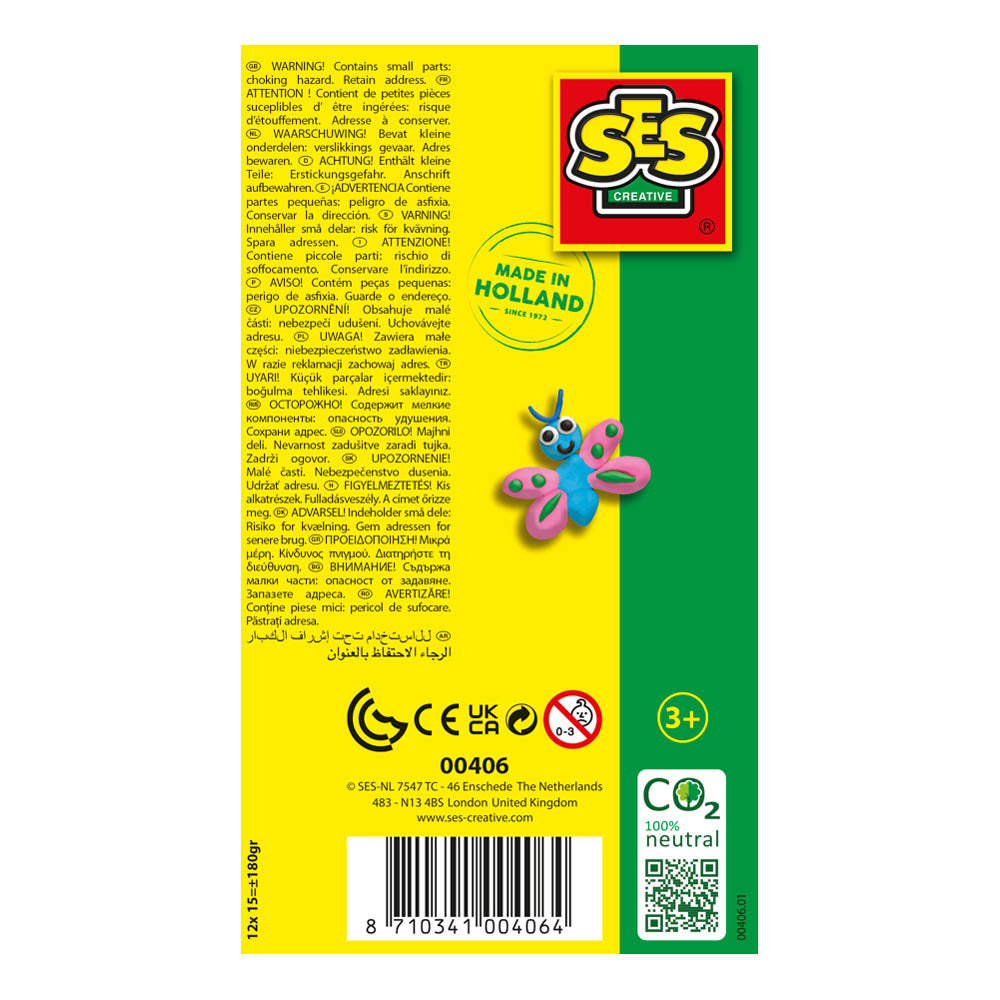 SES Creative Infinity Modelling Clay, 12 Pack