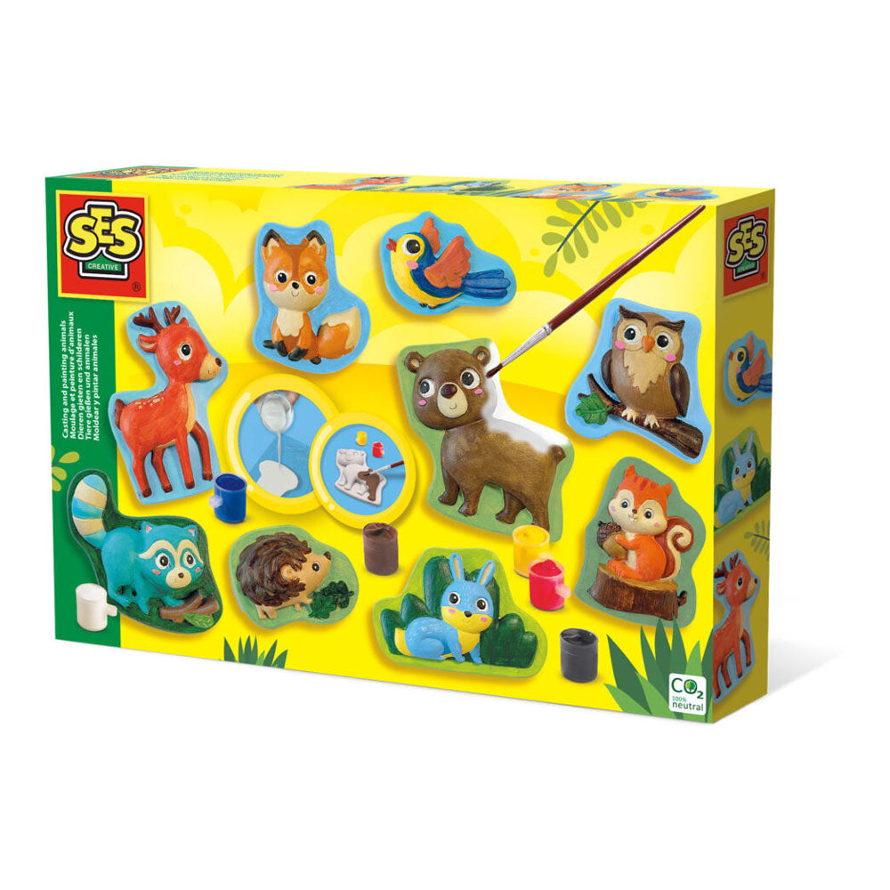 SES Creative Forest Animals Casting and Painting Set