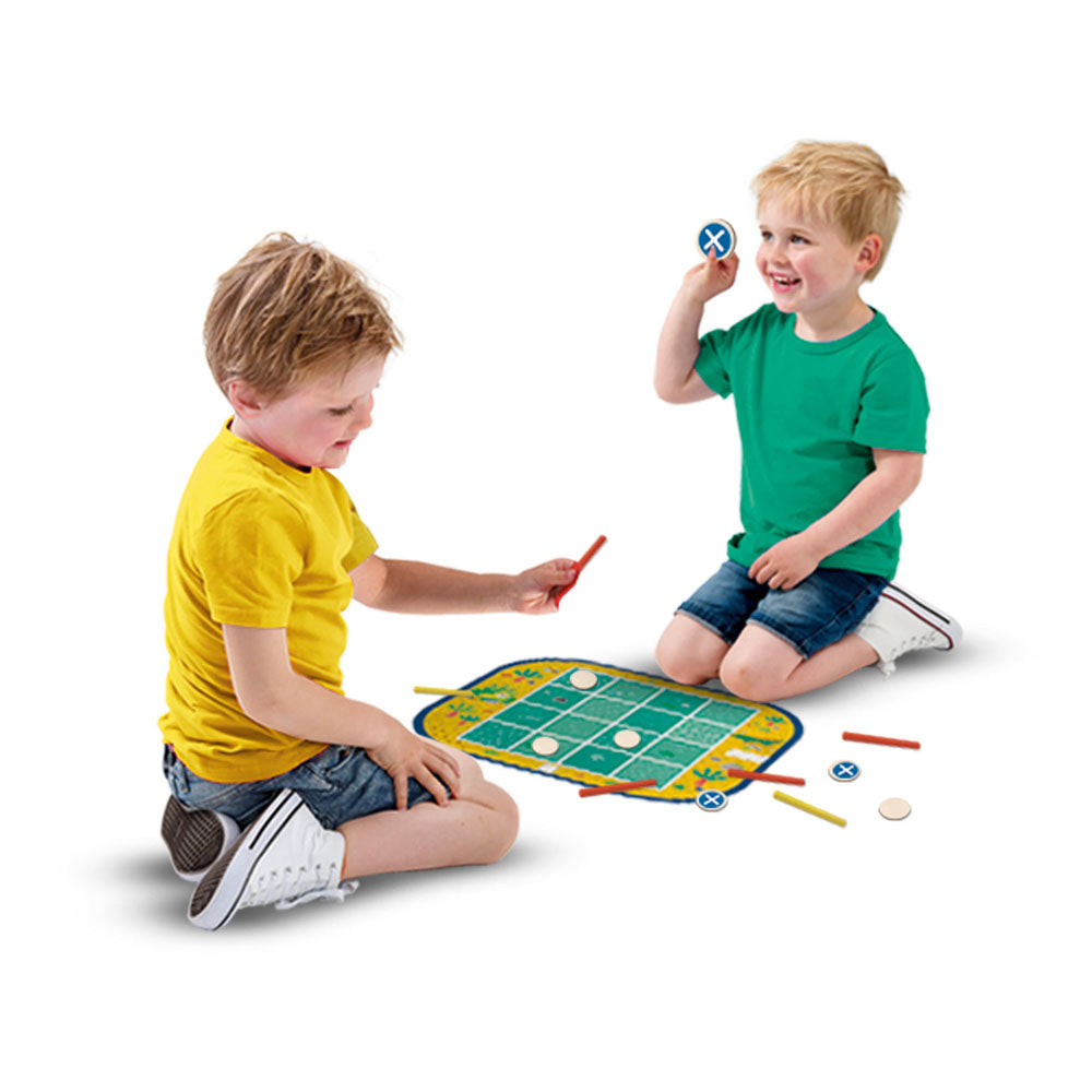 SES Creative Wrap&Go Travel Games (Four in a Row, Dots and Boxes and Pack Croco)
