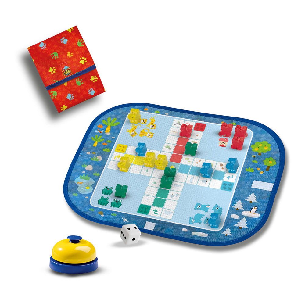 SES Creative Wrap&Go Travel Games (Ludo, Quartet and Speed Blocks)