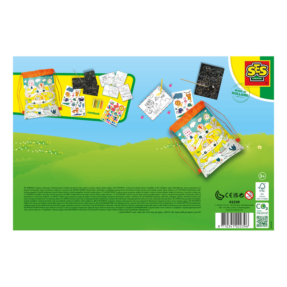 SES Creative Activity Travel Bag Colouring Set