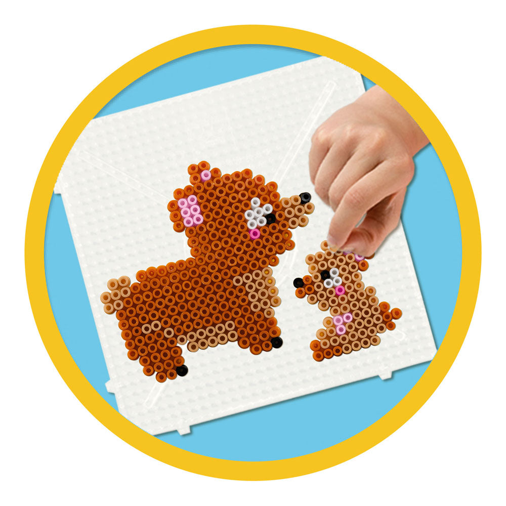 SES Creative Beedz Cute Family Animals 1800 Iron-on Beads Mosaic Art Kit