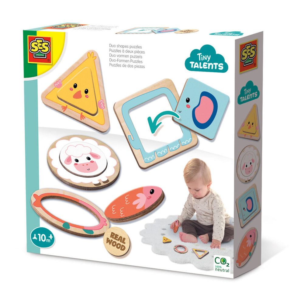 SES Creative Tiny Talents Duo Shapes Puzzles