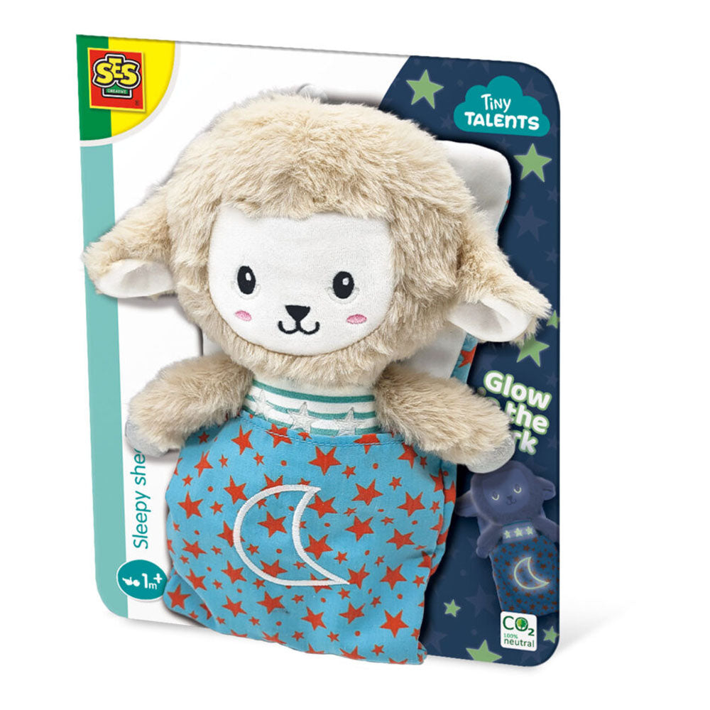 SES Creative Tiny Talents Sleepy Sheep Night Buddy Glow-in-the-Dark