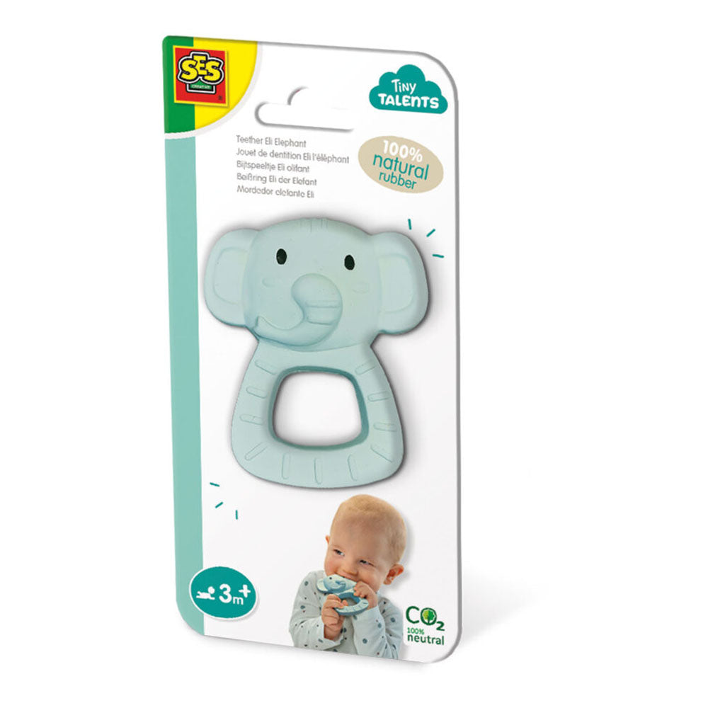 SES Creative Tiny Talents Teether Eli Elephant
