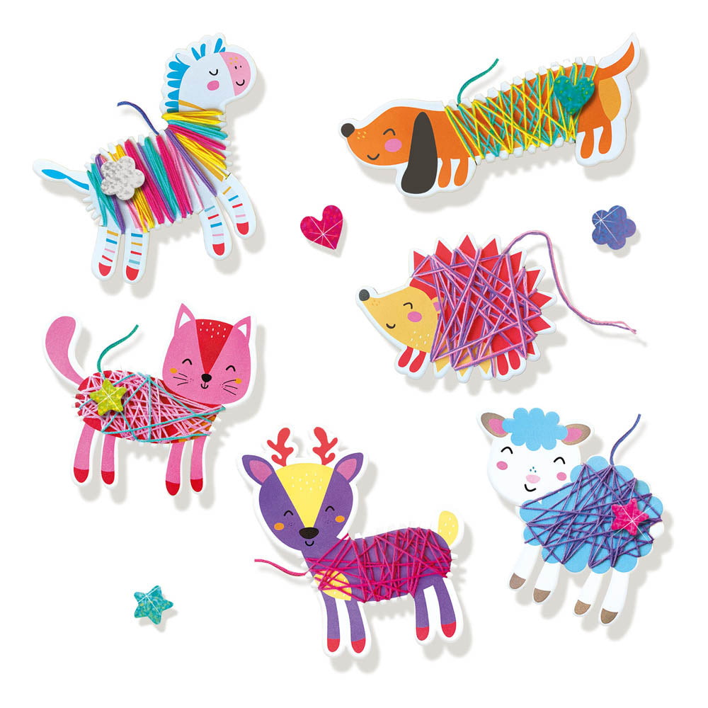 SES Creative Yarn Wrap Animals Craft Kit