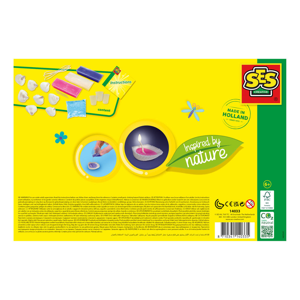 SES Creative Inspired By Nature Shell Candle Making Kits