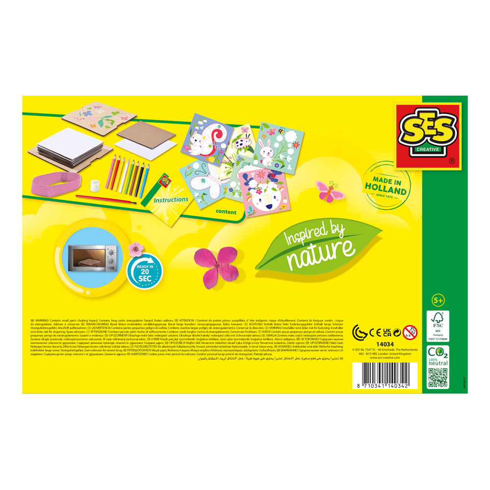 SES Creative Inspired by Nature Flower Press Art Craft Kit