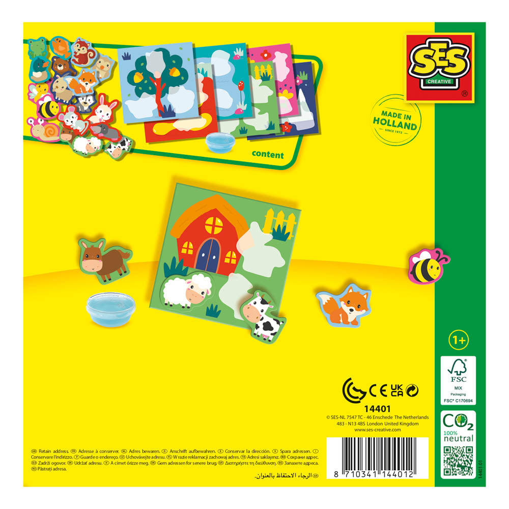 SES Creative My First Where Do I Live? Sticking Animals