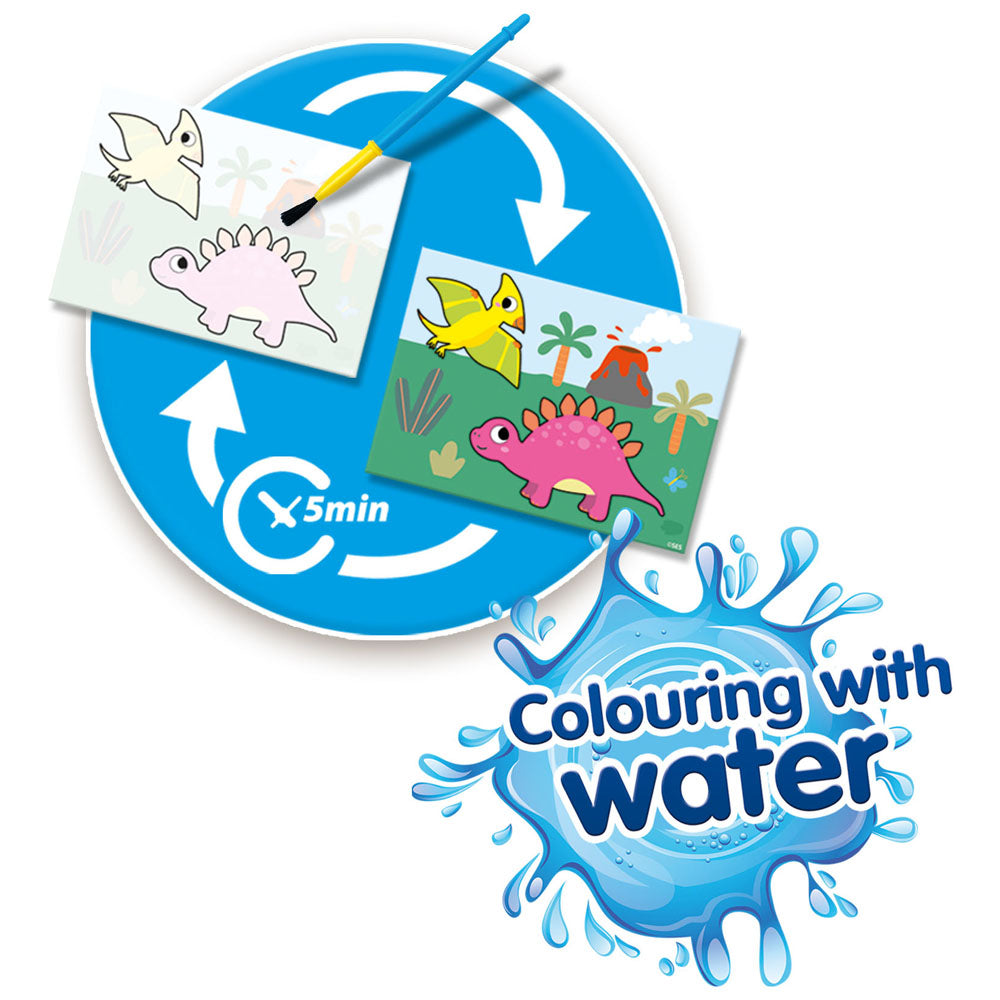 SES Creative Dinos Colouring with Water Painting Set