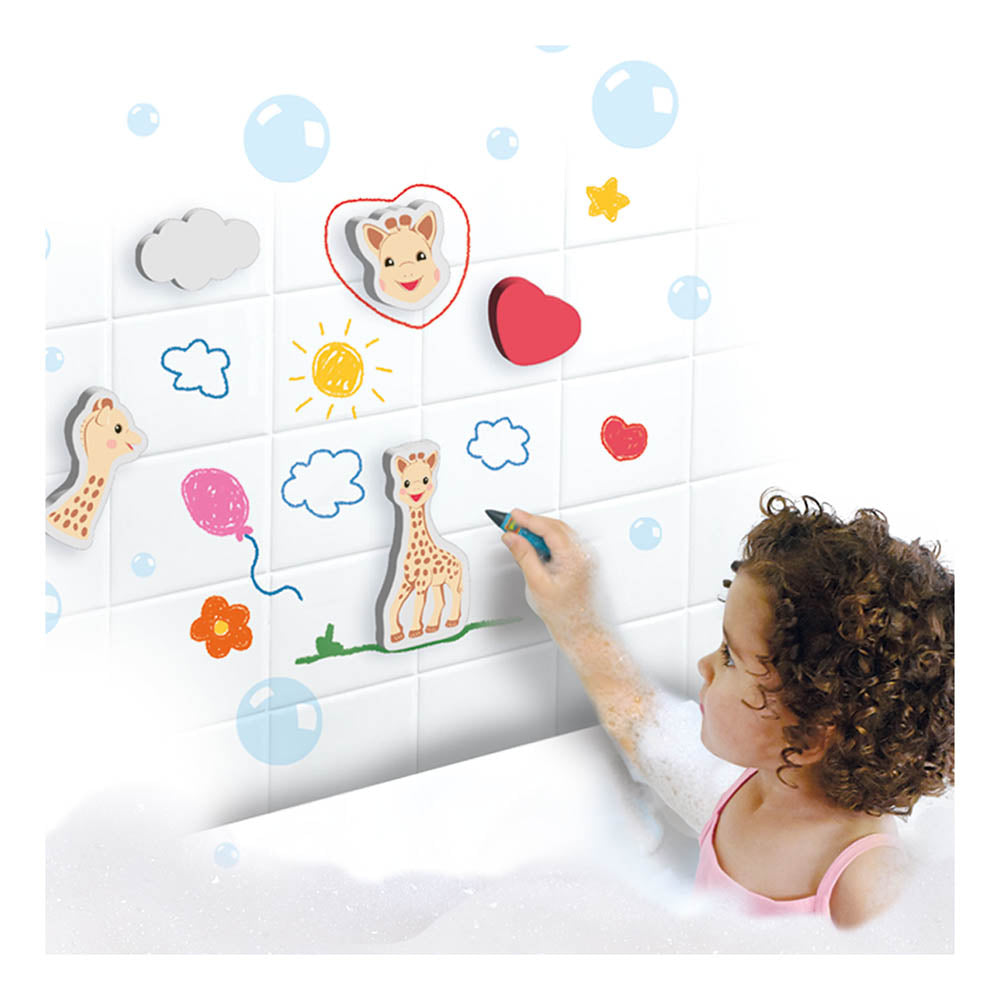 SES Creative Sophie La Giraffe Bath Crayons with Shapes