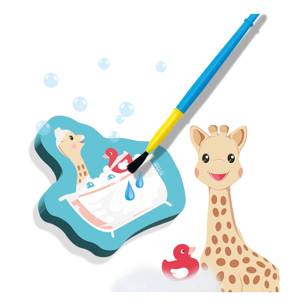 SES Creative Sophie La Giraffe Colouring in the Bath with Water