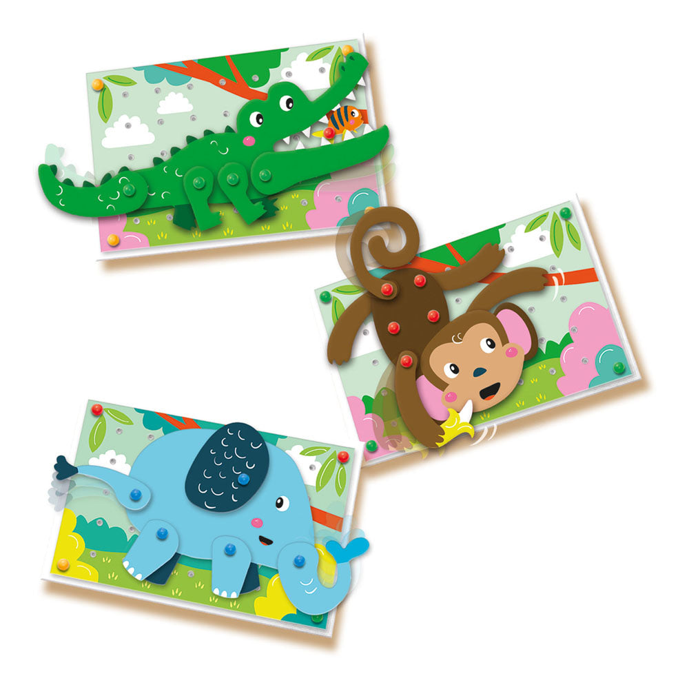 SES Creative Animal Puzzles Mosaic Pegboard Mosaic Art Kit