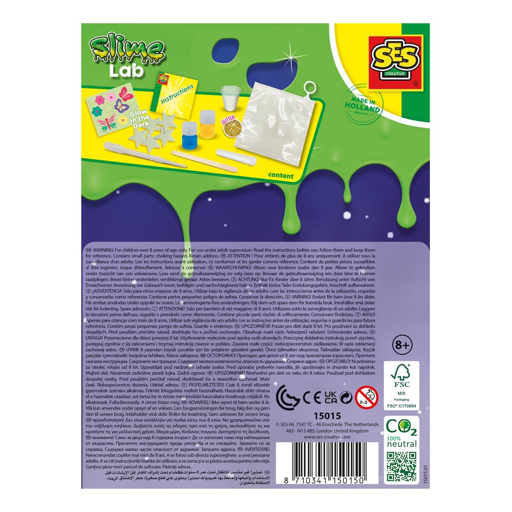 SES Creative Slime Lab Glow-in-the-Dark Set