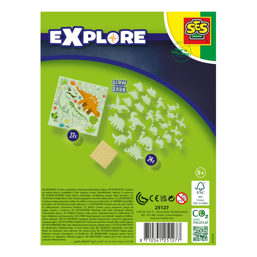SES Creative Explore Glowing Dinos Decorative Stickers