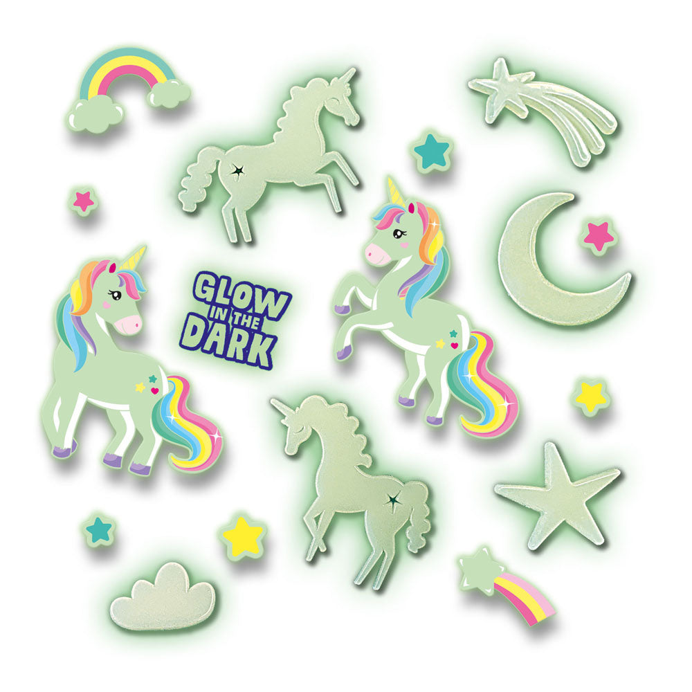 SES Creative Explore Glowing Unicorns Decorative Stickers
