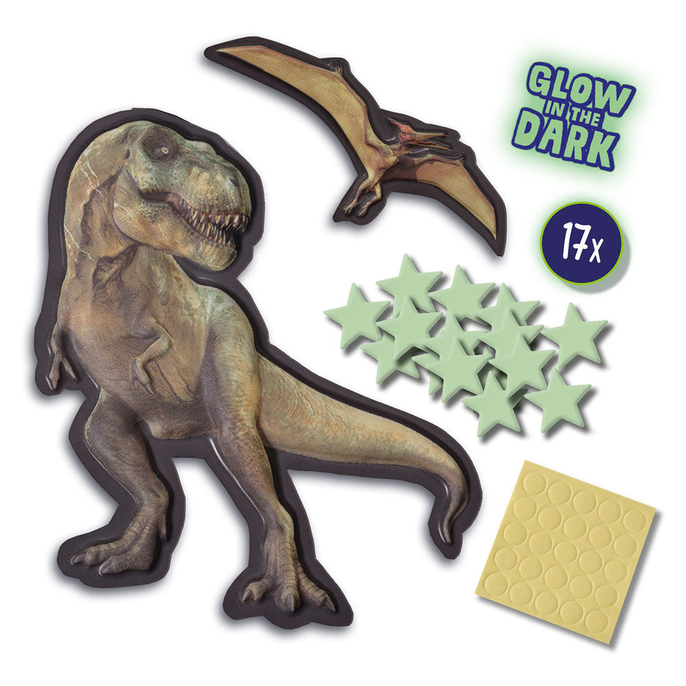 SES Creative Explore Mega Glowing T-Rex World Decorative Stickers