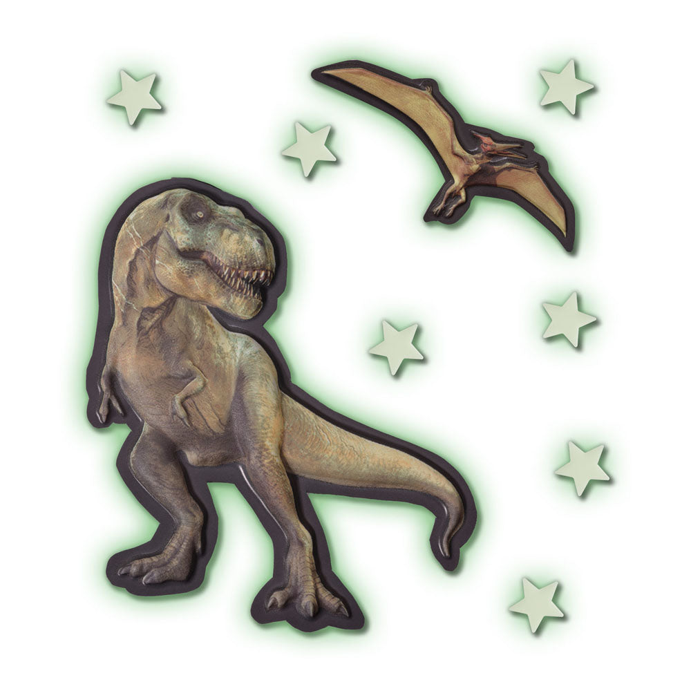 SES Creative Explore Mega Glowing T-Rex World Decorative Stickers