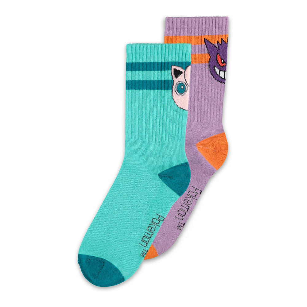 Pokemon Character Set Women's Sport Socks - 2-Pack